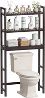 Space-Saving Bamboo Over-Toilet Storage Organizer
